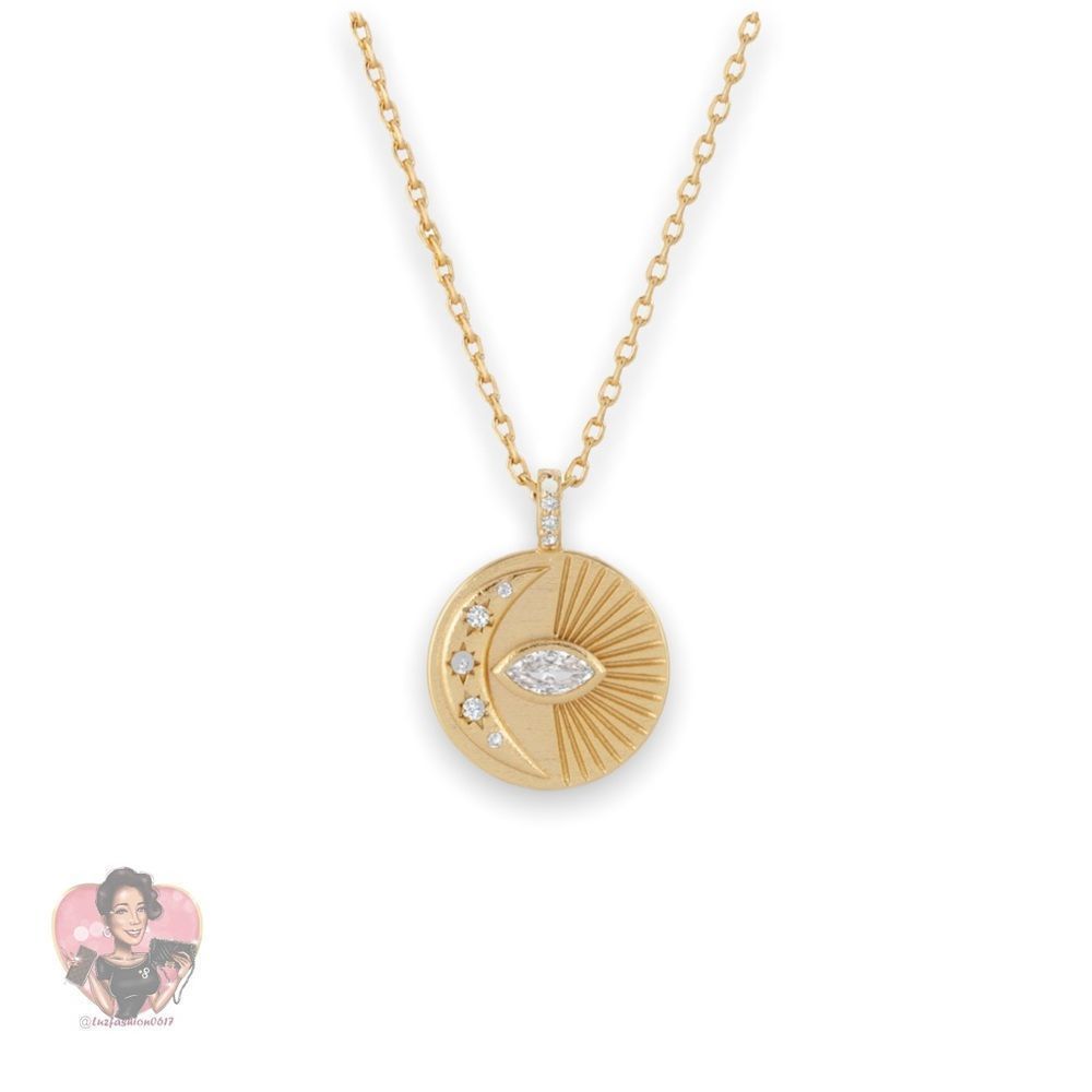 JOY DRAVECKY Venus/Moon Necklace CLR